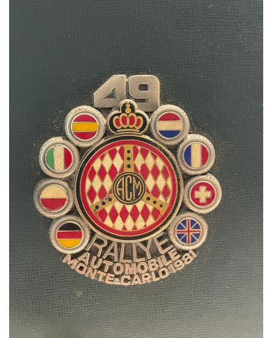 Badge du 49ème Rallye Monte-Carlo 1981, Badges, Badge du 49ème Rallye Monte-Carlo 1981