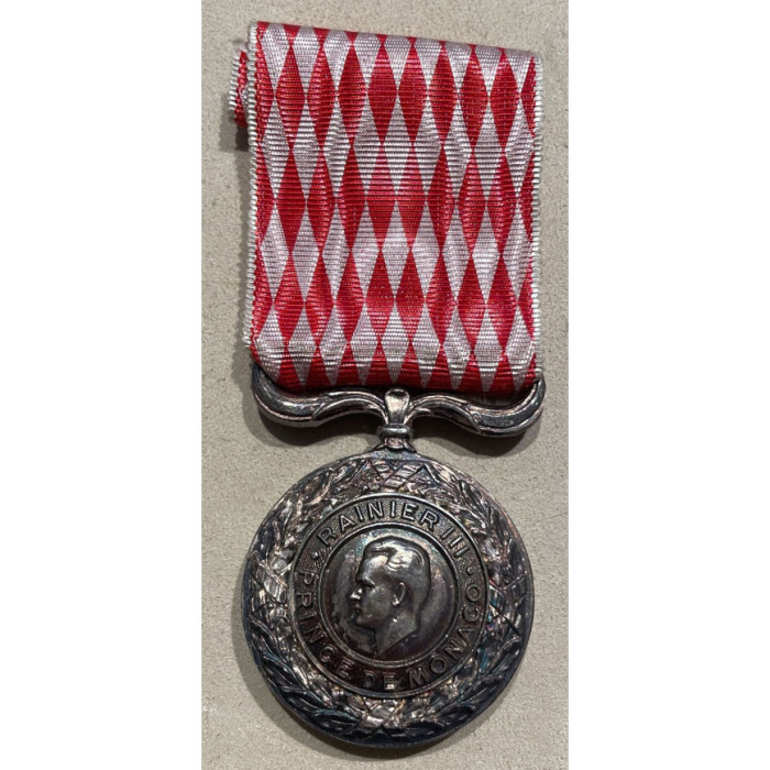 Monaco Décoration D'Honneur Rainier III - 20 Avril 1925 Argent, Jetons & Médailles, Monaco Décoration D'Honneur Rainier III - 20