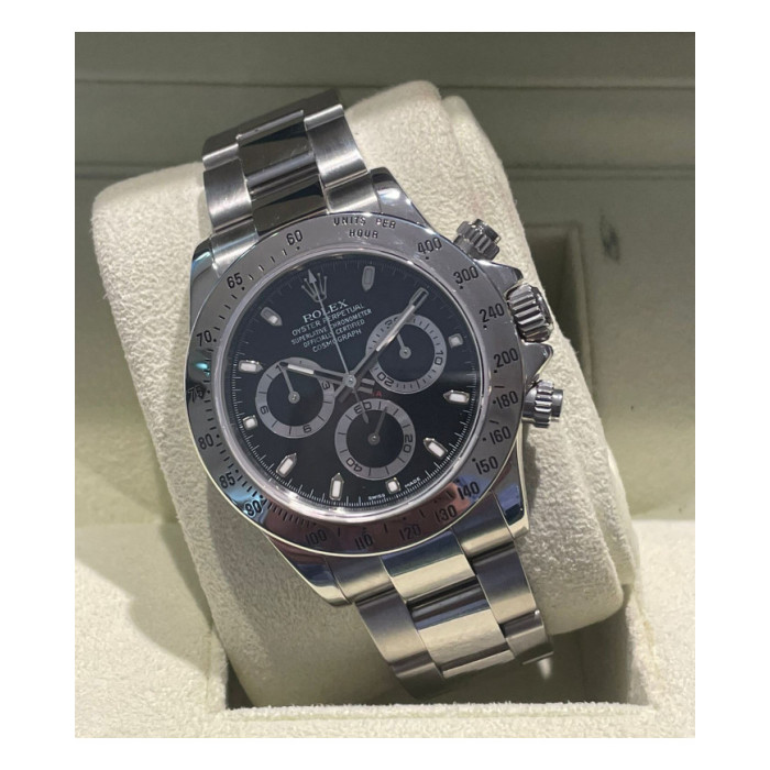 Rolex Daytona Ref. 116520 Black Dial full set 2008, Rolex, Rolex Daytona Ref. 116520 Black Dial full set 2008